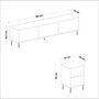 Hanah Home Mueble de TV Antracita